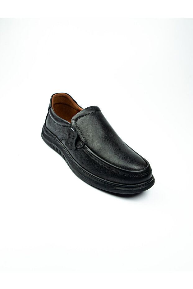 109025 Black Leather Men's Casual Shoes