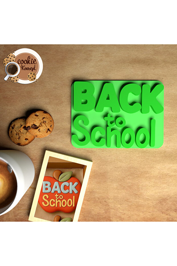 School & Teacher's Day Mold Set Back to School – Compatible with Cookies, Dough, and Clay