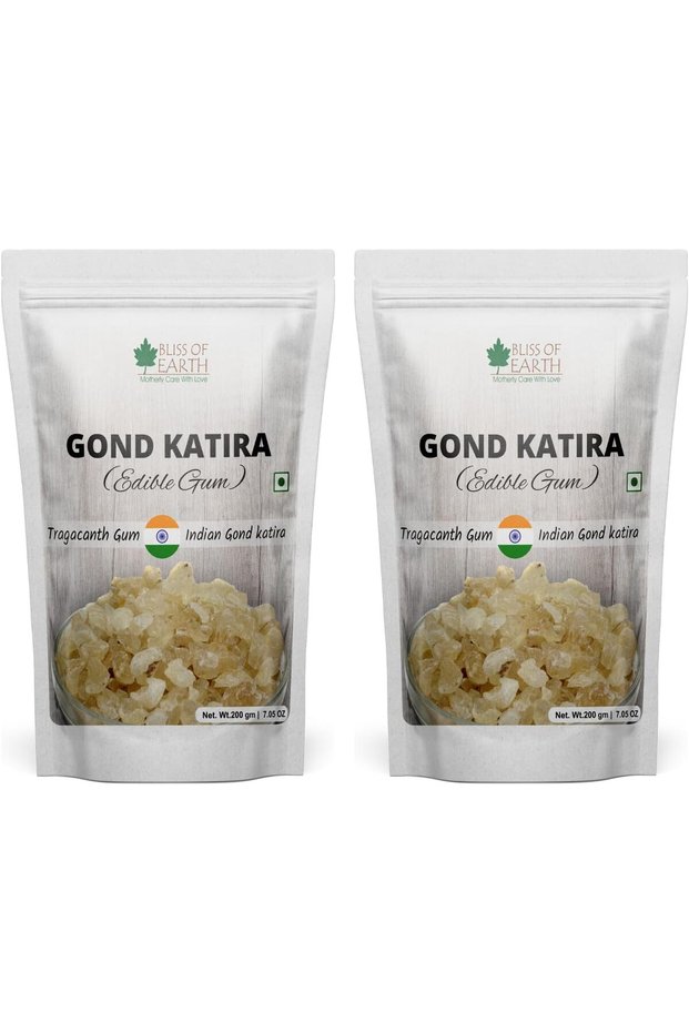 Gond Katira Edible Gum, 2x200g | Natural Cooling Agent for Summer, Weight Loss & Digestive Health