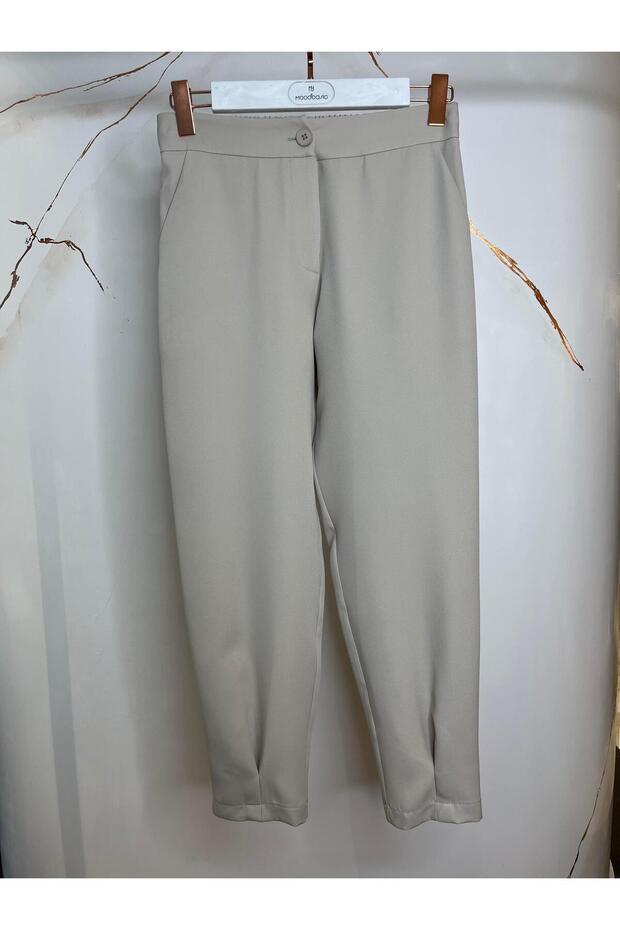 PAÇASI PİLE DETAYLI PANTOLON - 1