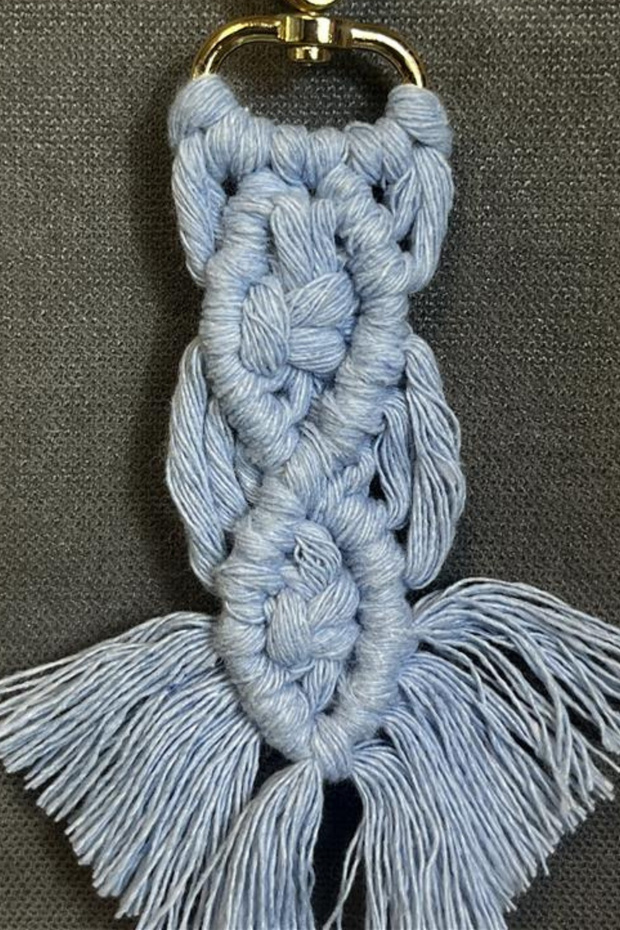 - سلسلة مفاتيح مكرامية يدوية الصنع من إيج 7366 - 2