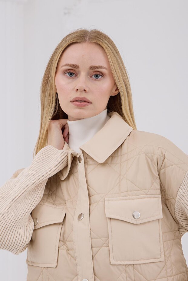 KOLLARI TRİKO KAPİTONE CEKET - 5