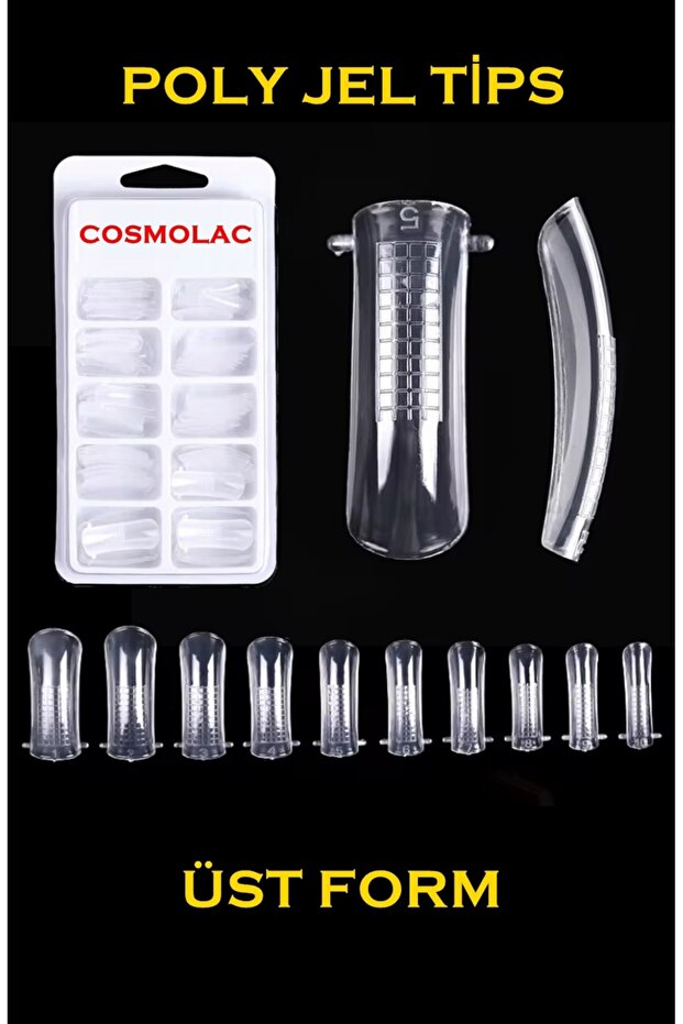 POLY JEL TİPS ÜST FORM CLASİC MODEL 100LÜ SET - 1