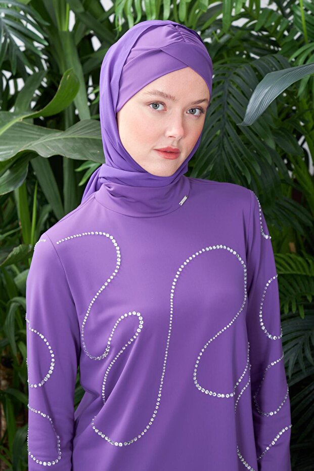 TAŞ İŞLEMELİ TESETTÜR MAYO - 6