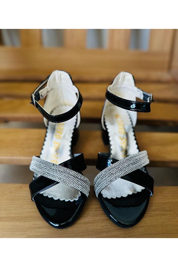 Crossed Children's Heels Shoes