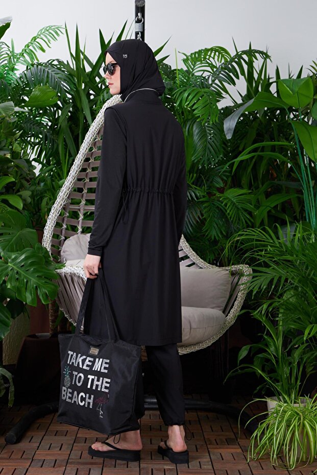 GÜMÜŞ ŞERİTLİ TESETTÜR MAYO - 3