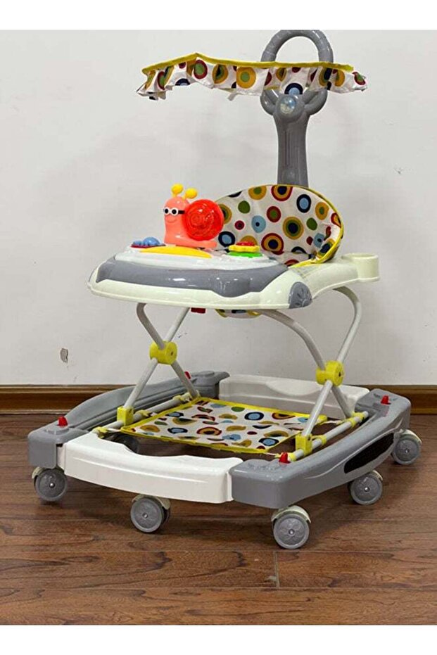 مشاية أطفال - رمادي - 1