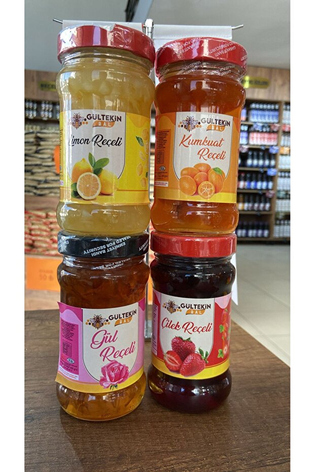 REÇEL PAKETİ 4 LÜ (LİMON KUMKUAT GÜL ÇİLEK ) - 2