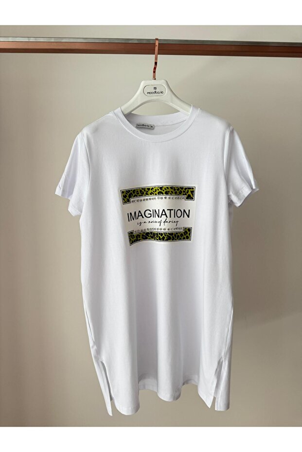 TAŞLI BASKILI TSHIRT - 1