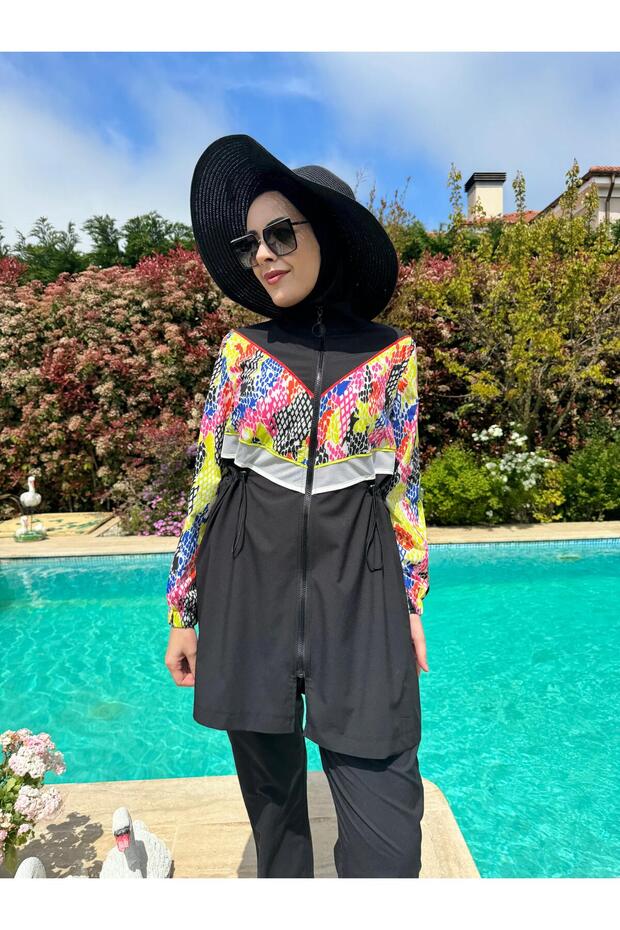 FİLE ŞERİTLİ TESETTÜR MAYO - 1