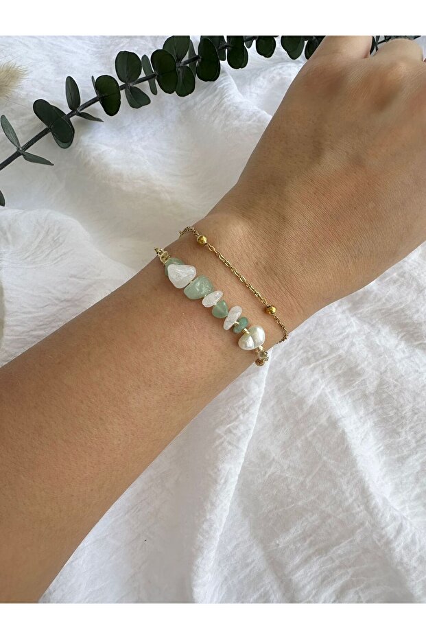 Moonlight Stone Chain Adjustable Bracelet