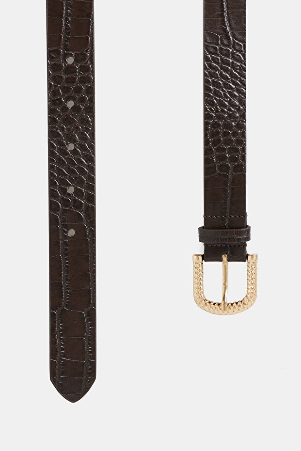 KROKO DERİ KEMER - 2