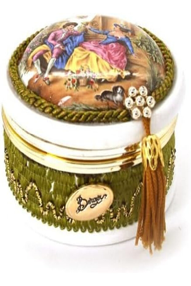 Round Jewelry Box | Gold & White Organizer for Wedding, Party, Travel & Gift Accessories