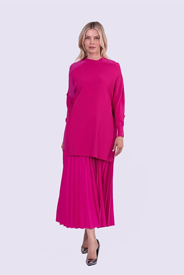 Bell-Bottom Knitwear Tunic Fussia
