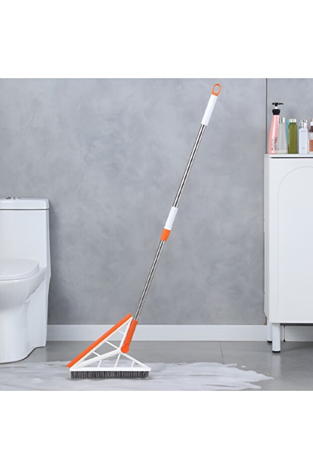 Flippy Multifunctional Mop, Orange, Silicone Squeegee, Telescopic Handle - 5