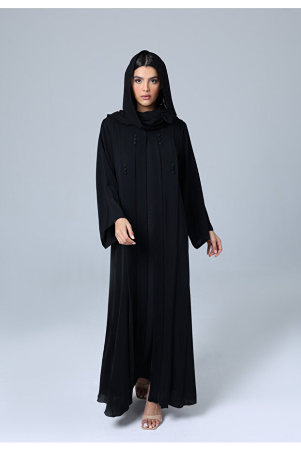 Modern Button Details Abaya