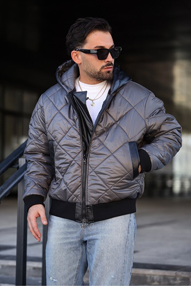 ERKEK ÇİFT TARAFLI DERİ MONT - 5