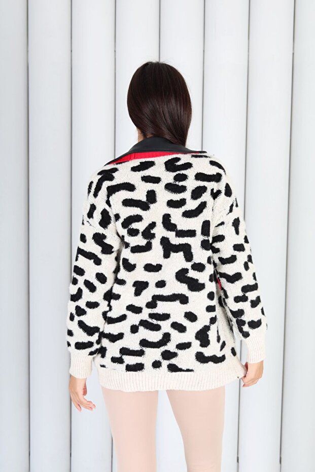 DERİ DETAYLI CEKET - 5