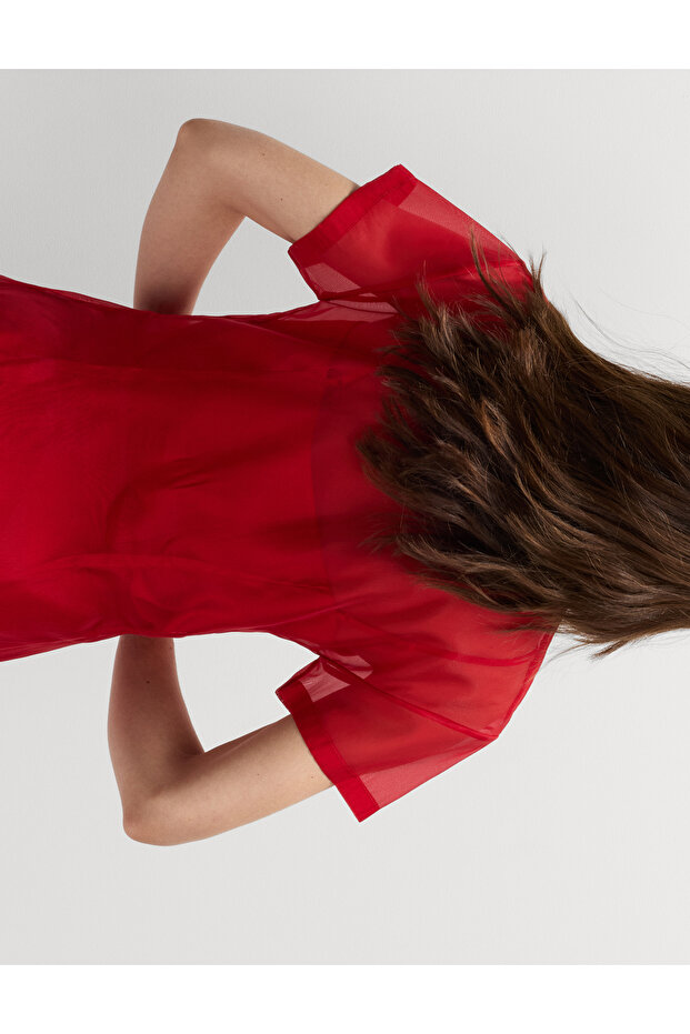 Kadın Kırmızı Gömlek - 3