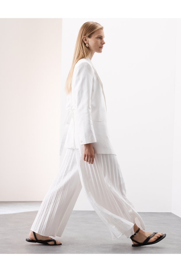 Linen Pleat Pantolon