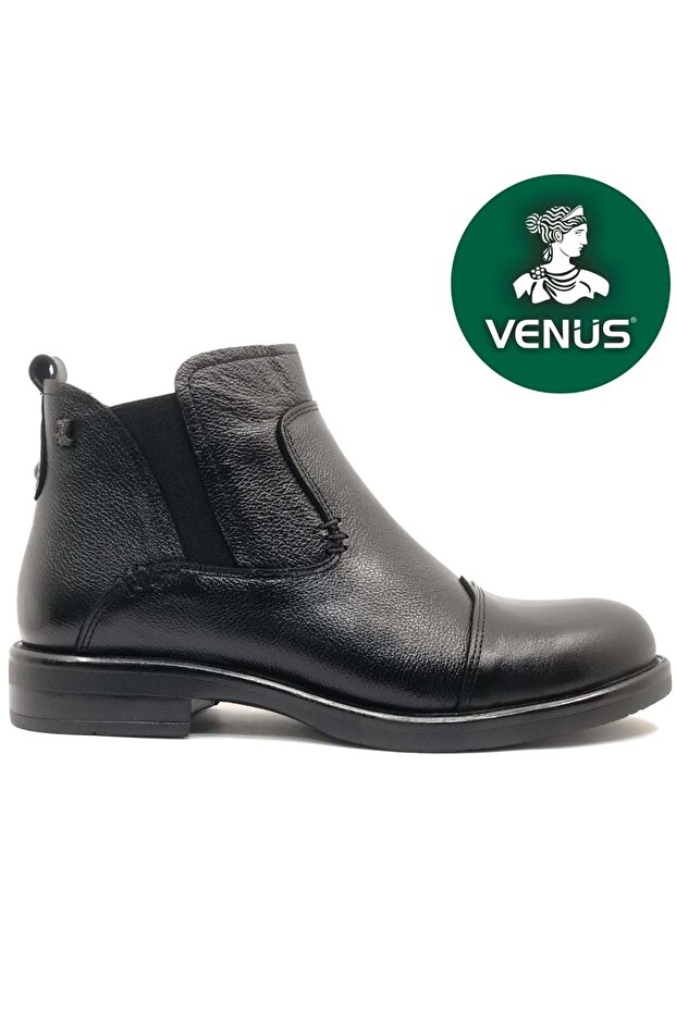 Bilger Genuine Leather Non-Slip Sole Orthopedic Women's Boots Black