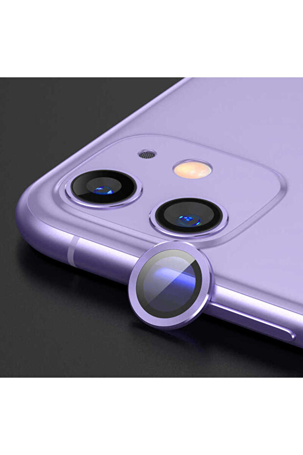 واقي كاميرا متوافق مع هاتف iPhone 12 ECRZ CL-07 - أرجواني