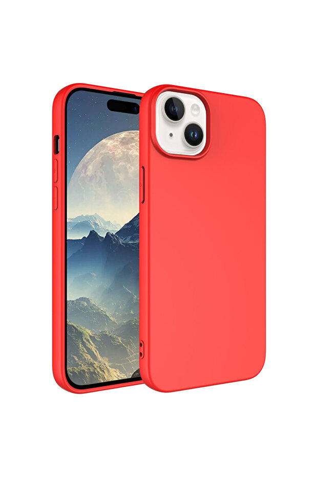 حافظة ECRZ LSR المتوافقة مع هاتف iPhone 15 - أحمر - 1