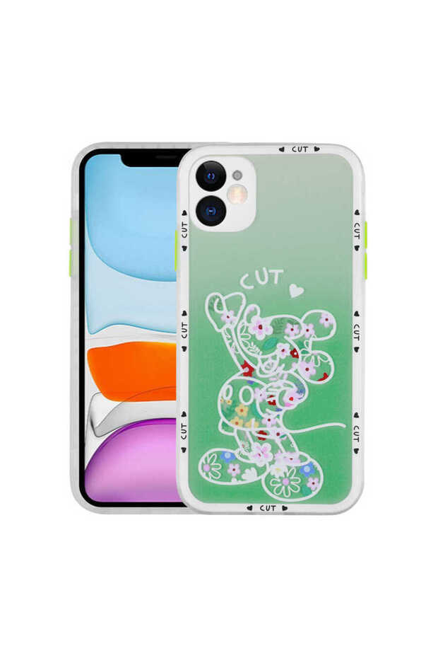 iPhone 11 Compatible Camera Protected Patterned Hard Ecrz Hess Case-No7 - 1