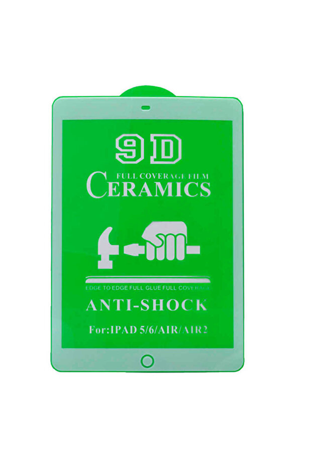 واقي شاشة سيراميك متوافق مع جهاز iPad 9.7 2017 (الجيل الخامس) - أبيض - 1