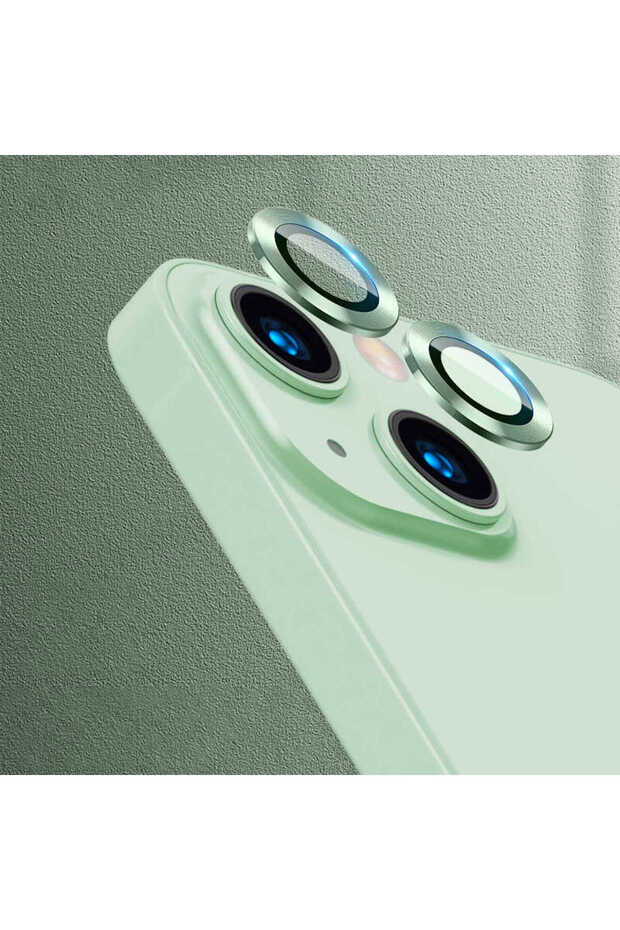 واقي كاميرا متوافق مع هاتف iPhone 13 Mini ECRZ CL-07 - أخضر فاتح