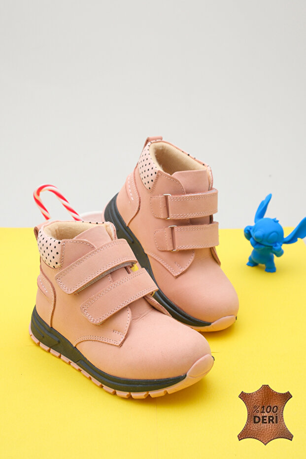 Genuine Leather Orthopedic Non-Slip Sole Waterproof Velcro Girls' Boots
