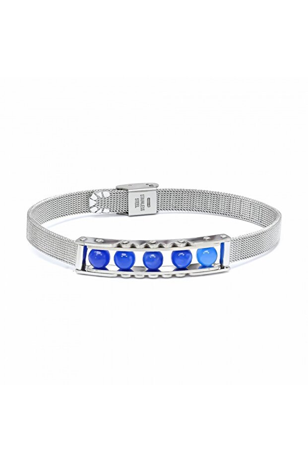 Natural Stone and Stainless Steel Bracelet 31832B23D1