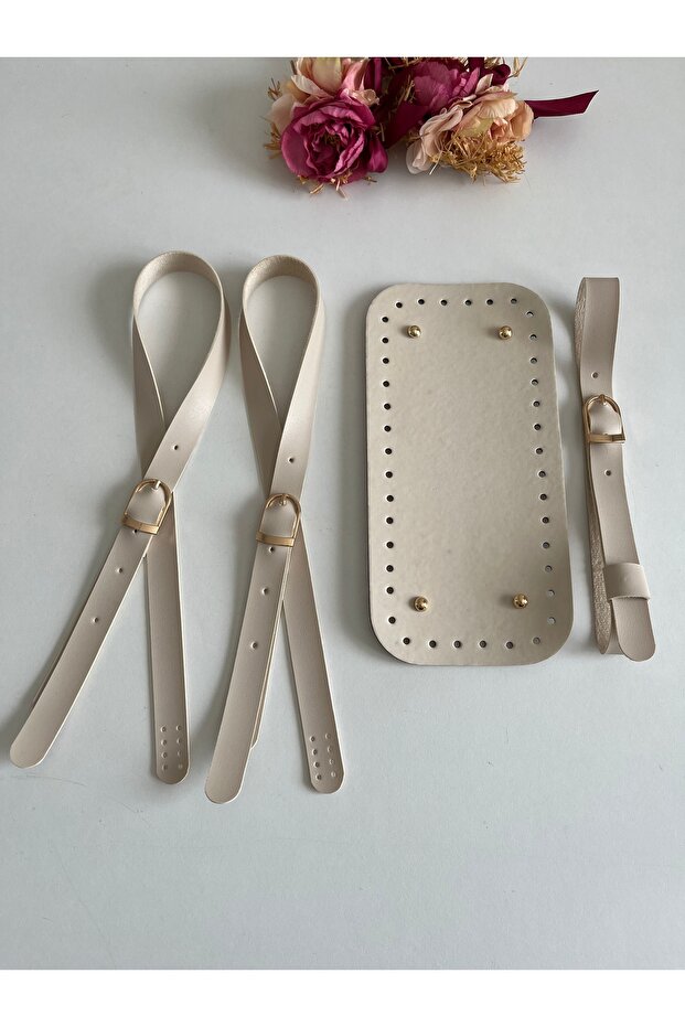Bag Base Kit for Knitting Bags - Sew-On Strap, Base and Hat Belt Set