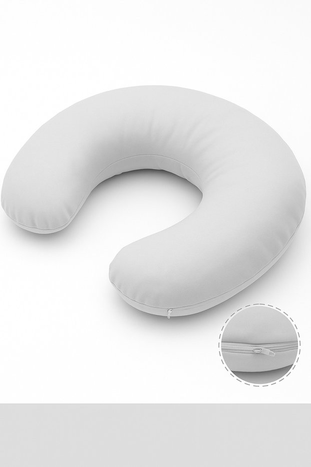 Extra Large Fiber-Filled Nursing Pillow | Pregnancy Pillow | Sleeping Pillow | With Zipper | 750 Grams