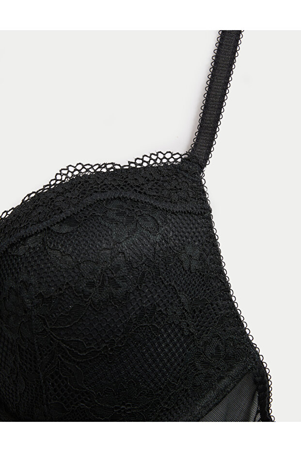 Dantelli Plunge Sütyen - 4