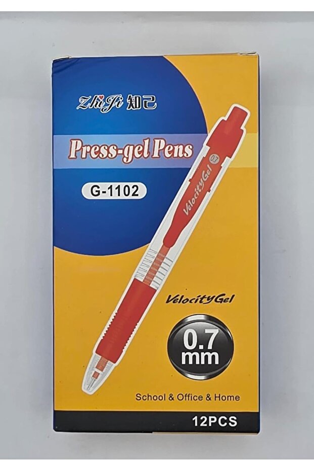 Gel Press Pen G-1102, 0.7mm Point, 12-Pack, Blue