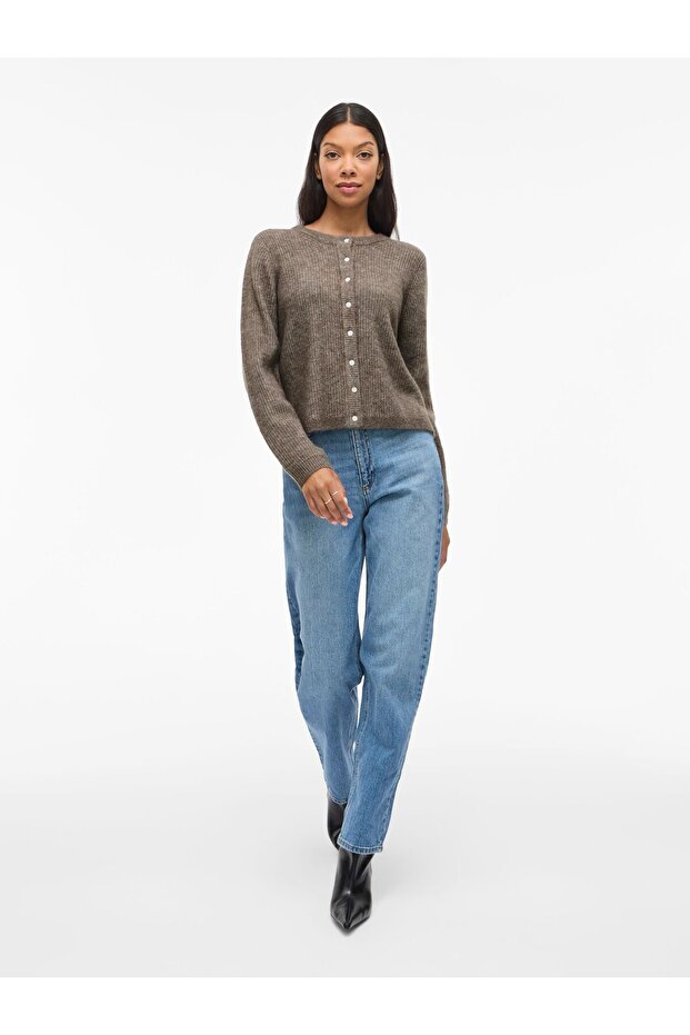 Strickjacke VILORY Rundhals - 5