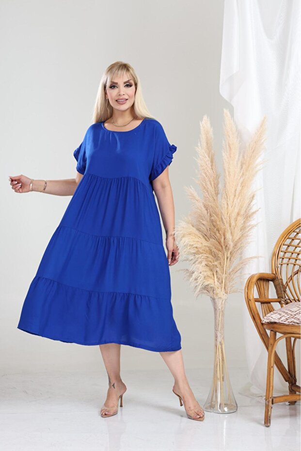 Women's Large Size Sleeveless Summer Dress