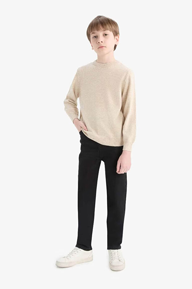 Bisiklet Yaka Triko Ekru Erkek Çocuk Kazak A4992A8/ER123 - 2