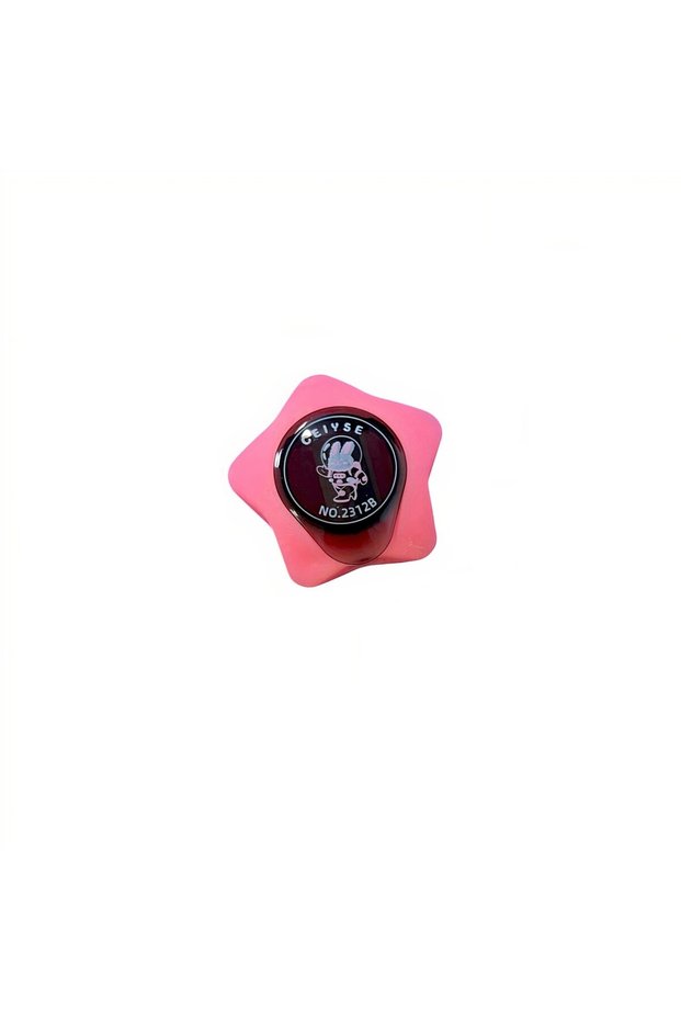 Eraser with sharpener, star pattern, multicolor, 6 cm