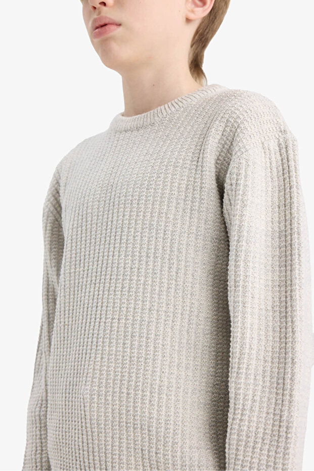 Gri Erkek Çocuk Kazak C9468A8/GR210 - 5