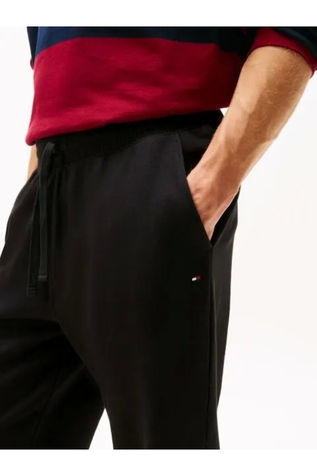 Erkek Pamuklu Jogger Eşofman Altı - Siyah - 3