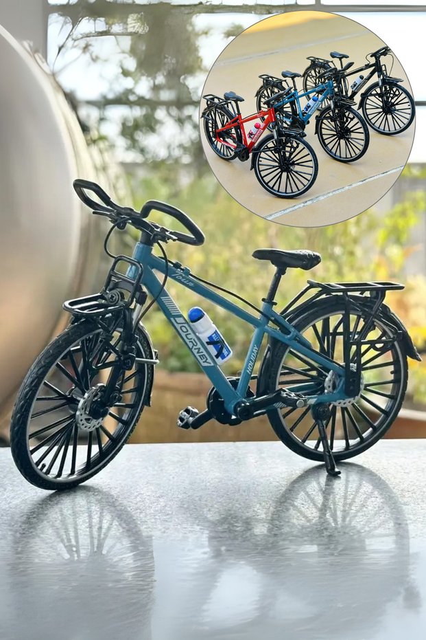 Metal 1:10 Scale Toy Racing Bike Collectible Die Cast Model Bicycle Fine Detailed