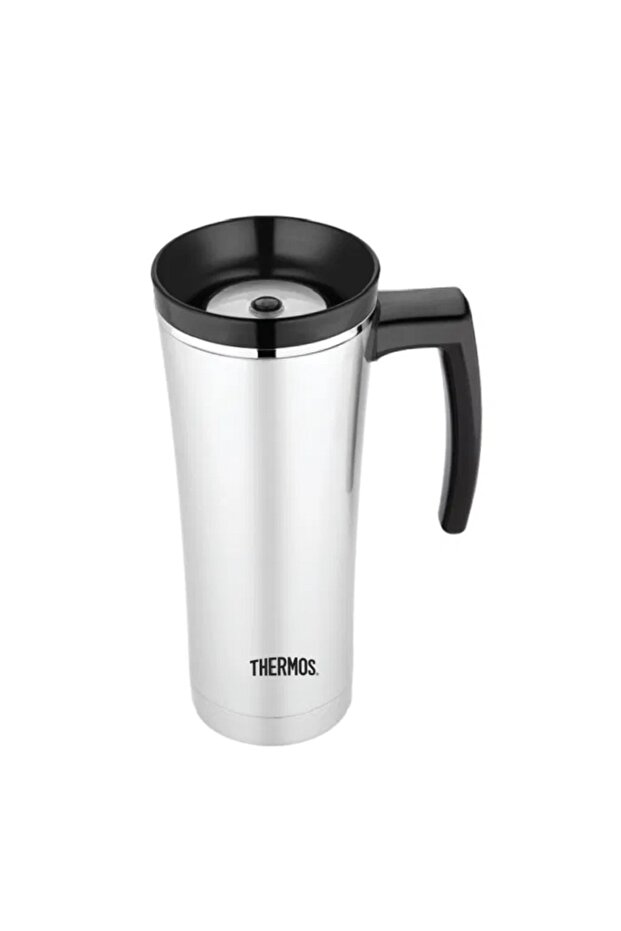 كوب مفرغ من الهواء باللون الفضي - 1