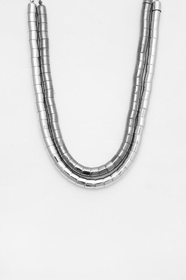 2’li metalik kolye seti - 1