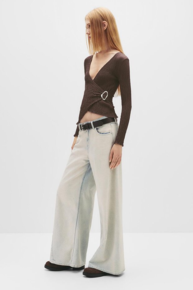 Çapraz bambula tokalı üst - 1