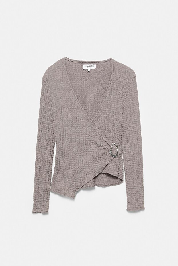 Çapraz bambula tokalı üst - 7