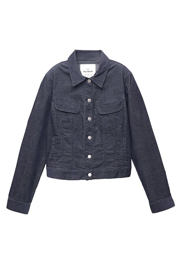 Dar Kesim Mikro Kadife Ceket - 4