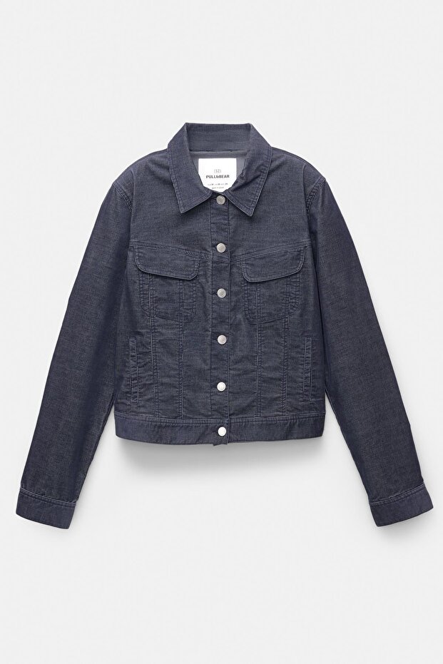 Dar Kesim Mikro Kadife Ceket - 7