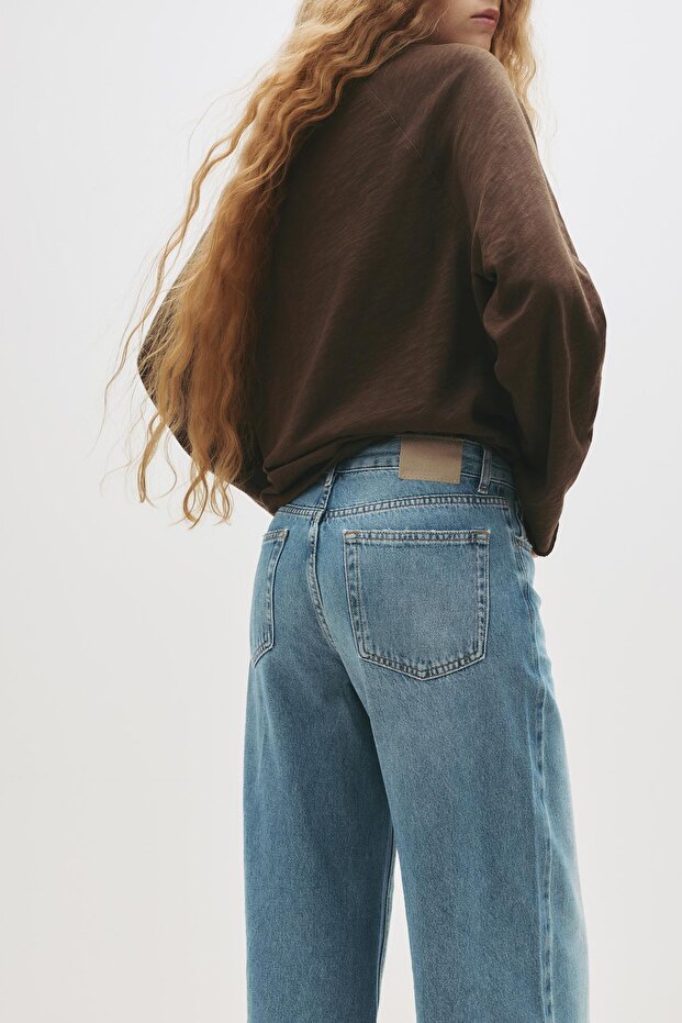 Düşük bel loose jean - 5